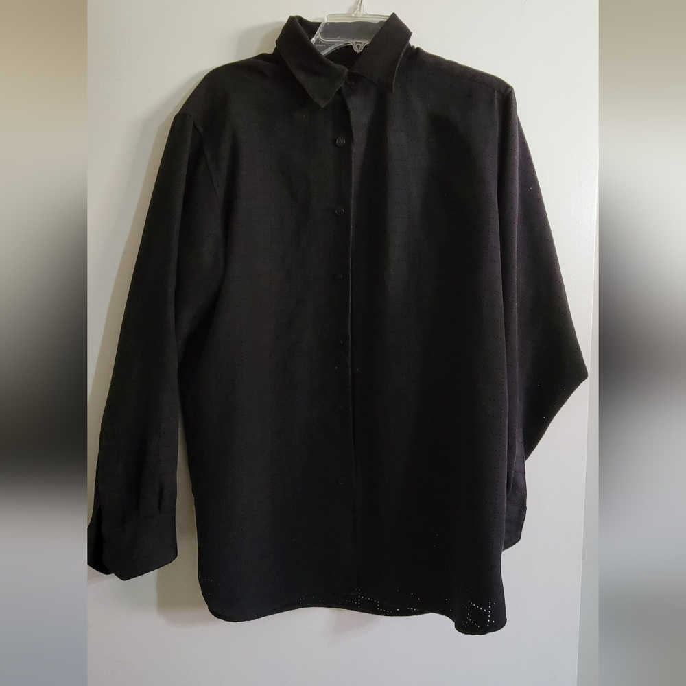 Black long sleeve button up